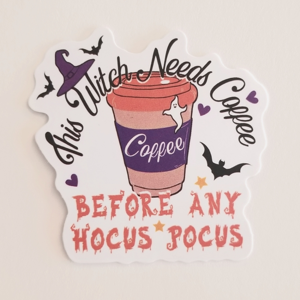 10/$10 Hocus Pocus Coffee Sticker